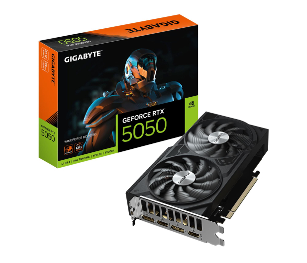 GIGABYTE GeForce RTX 5050 Windforce OC V2 8GB GDDR6 DLSS4 GV-N5050WF2OCV2-8GD - 1363326 - zdjęcie